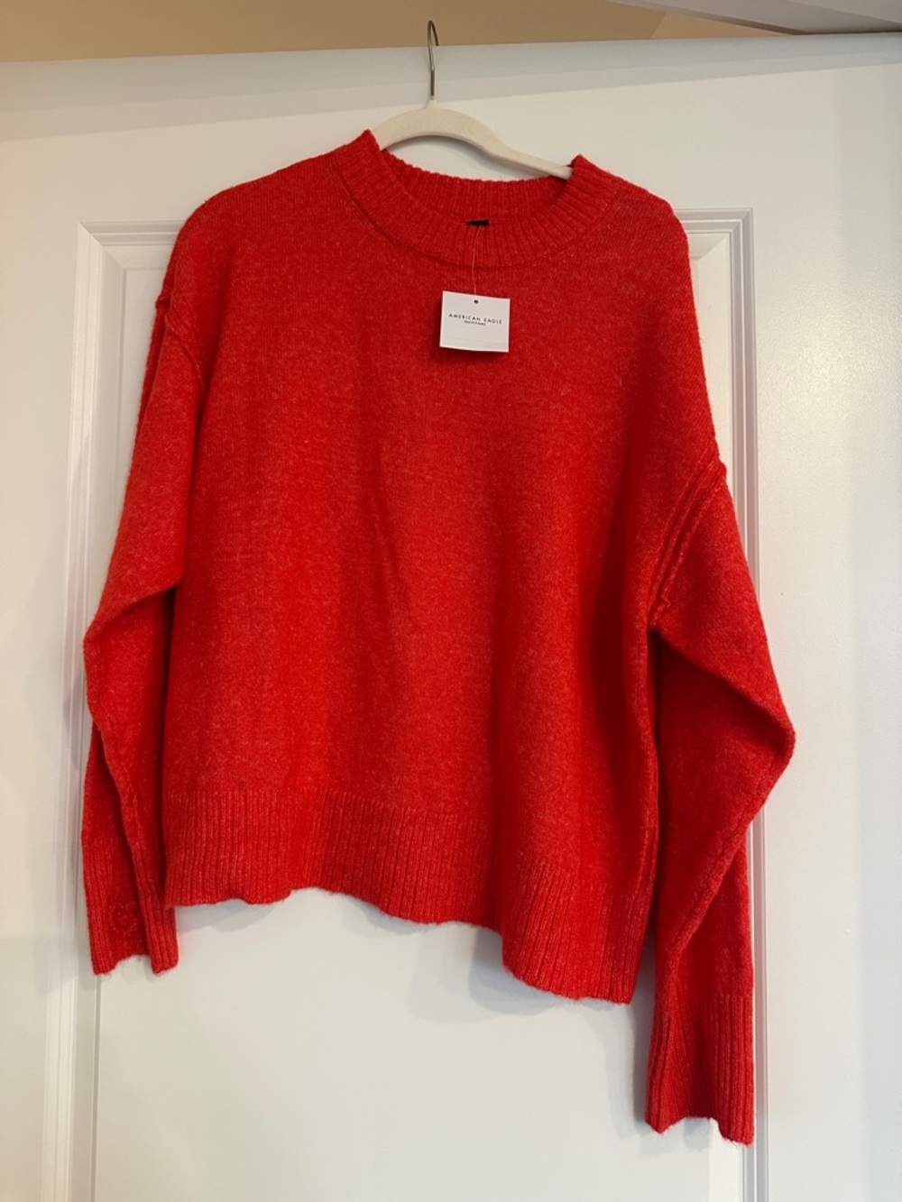 Women’s Red Cozy Crewneck Sweater